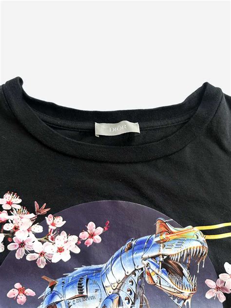 dior sorayama t shirt black|dior dinosaur.